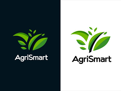 Agrismart Combination mark logo design agriculture agrismart branding combination mark logo design green illustration logo typography vector