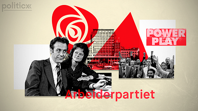 Power Play article graphic design labour party newsletter norway politics tv series