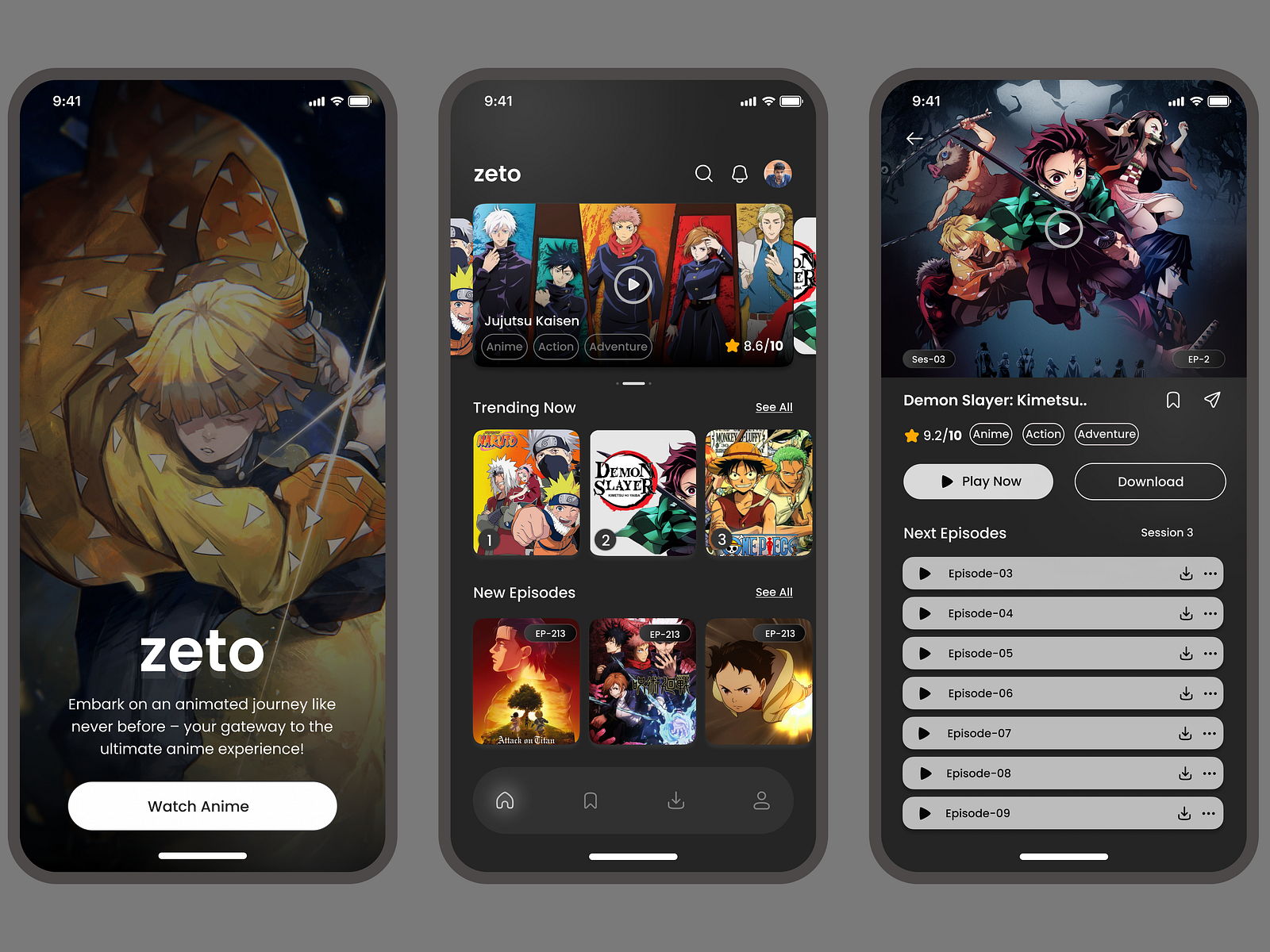 Zeto Anime Watch App Ui Design by Naveenkumar on Dribbble Zeto Anime Watch App Ui Design by Naveenkumar on Dribbble