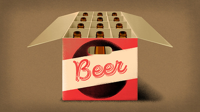The Brown Bottle animation ill illustration vector