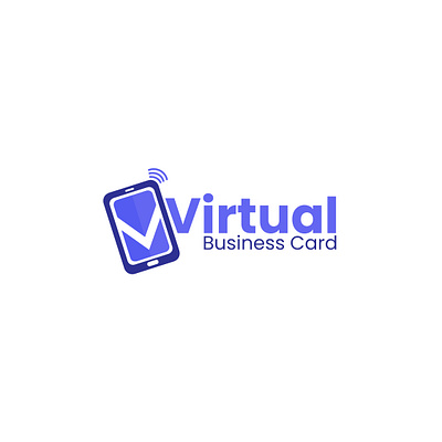 Virtual business card logo branding business card logo graphic design logo logo design virtual