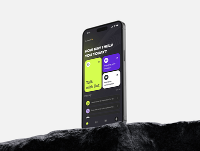 AI Chat for Training and Nutrition ai ai chat app branding case chat design mobile app nutrition traning ui