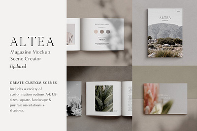 Altea Magazine Mockup Scene Creator book brand brand guidlines branding custom scene customize design editorial magazine magazine mock up magazine mockup mock up mockup page paper photoshop scene creator stationery