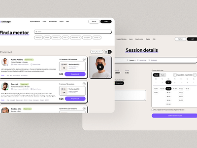 Mentoring Service design learning mentor platform service study ui ux web