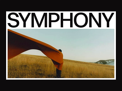 Symphony brand branding clean design digital grid layout minimal photo typography web