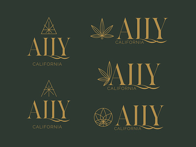 Logo mark exploration for Ally California adobe illustrator cc branding cannabis brand cannabis logo design design challenge elegant logo flat flat design graphic design hemp illustration linear design linear logo logo upscale logo vector