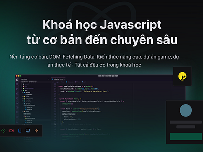 Khoá học Javascript từ cơ bản đến chuyên sâu javascript course khoá học javascript thaycacac