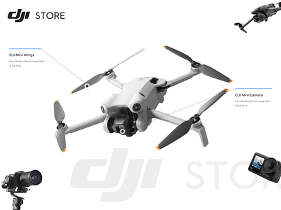 DJI Store home redesign carera cretive website dji store drone drone camera website drone landing pge drone site drone webdesign home page landing page webdesig