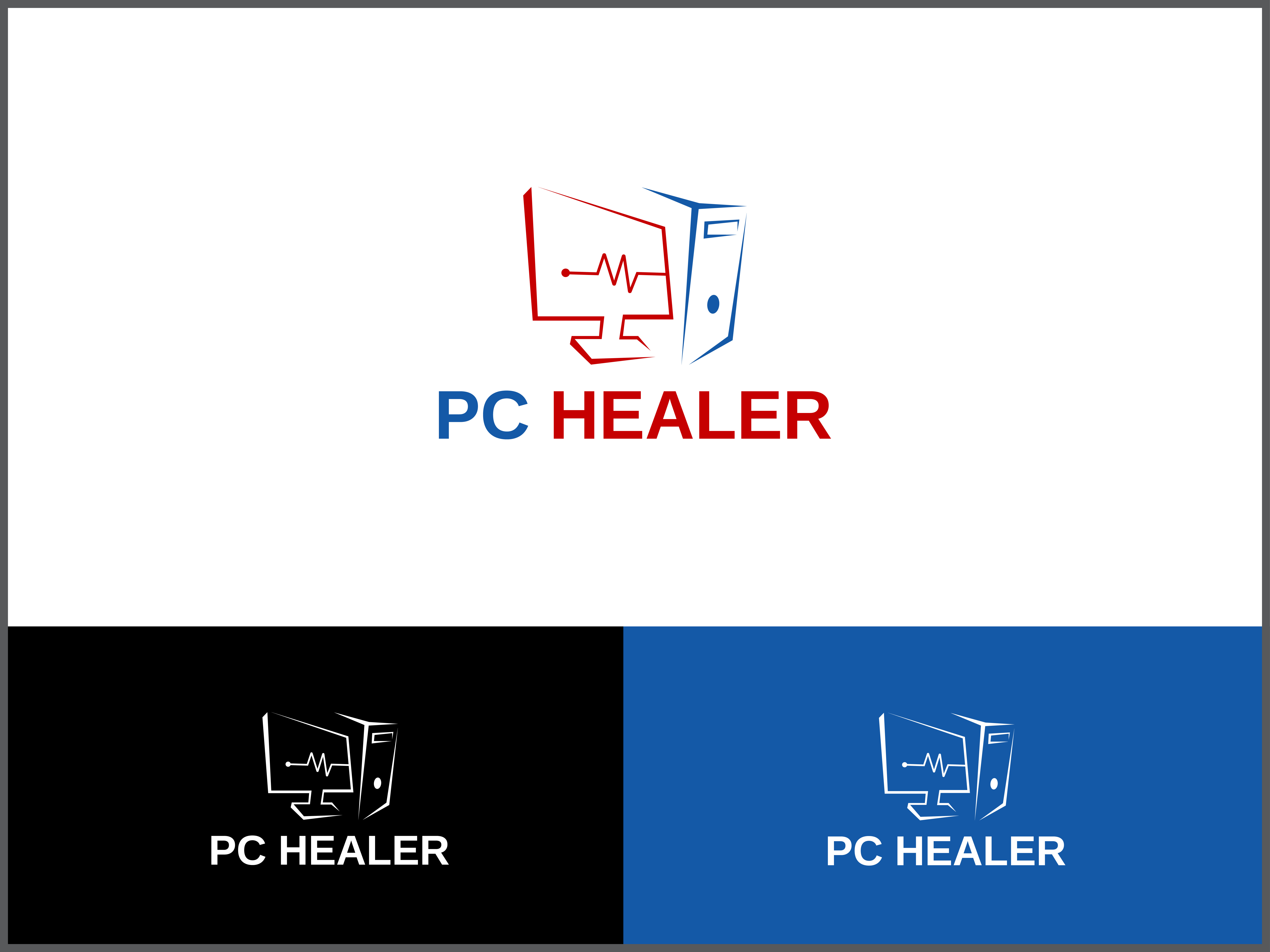 PC Healer Logo brand design brand identity brand logo design branding computer logo pc healer pc healer logo pc logo