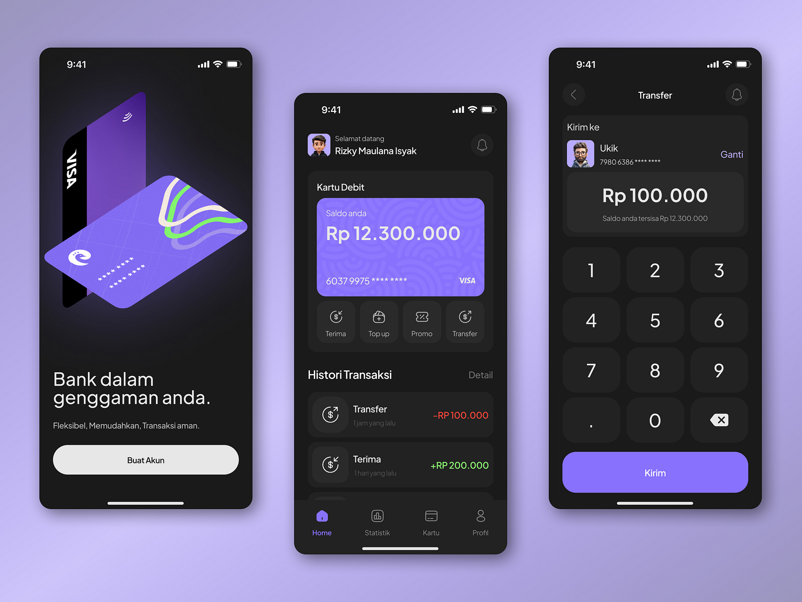 Mobile Banking App by Rizky Maulana Isyak on Dribbble