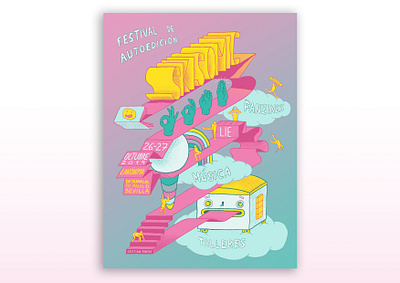 SKISOMIC Festival branding design graphic design illustration poster