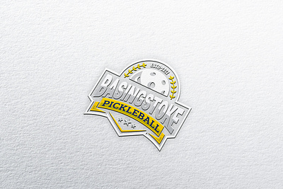 BASINGSTOKE PICKLEBALL LOGO DESIGN 3d basketball branding design graphic design icon illustration logo logo crate logo design typography ui ux vector