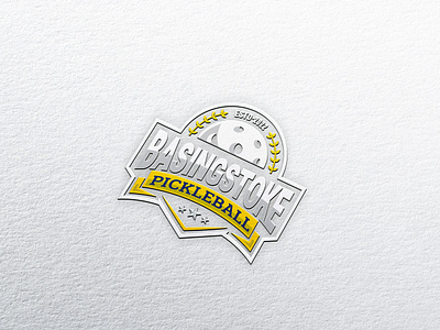 BASINGSTOKE PICKLEBALL LOGO DESIGN 3d basketball branding design graphic design icon illustration logo logo crate logo design typography ui ux vector