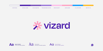 Vizard visual identity + case study! branding design founder identity logo logo design magic odi startup visual identity vizard wand wizard