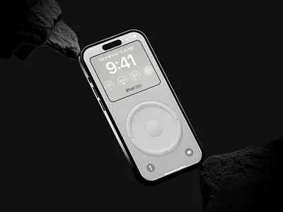 iPod Classic Lockscreen Wallpaper 3d b3d blender branding c4d design graphic design render
