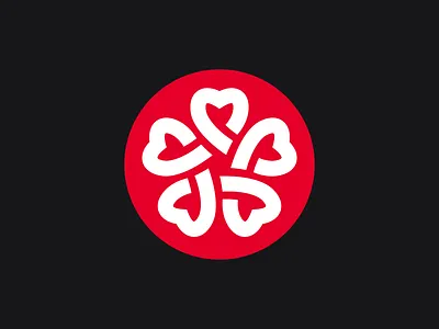 Sakura branding flower graphic design heart japan logo