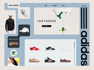Adidas adidas art creative design minimal ui uidesign uiux uxdesign webdesign