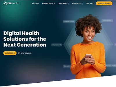 Hero Animation for a Medtech Company animation branding web design