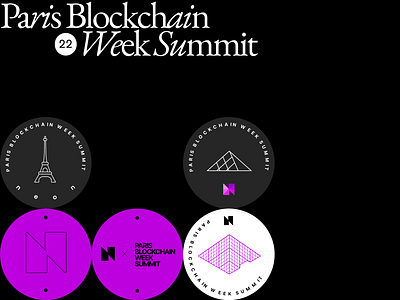 Paris blockchain week summit 22 art director artdirection graphic design louvre paris poaps stickers web3