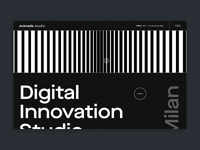 Avanade.Studio - Hero & Navigation animation branding transition ui ui design website website design