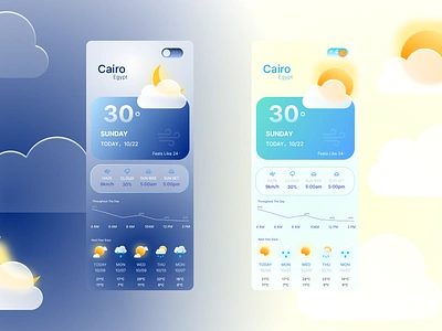 DailyUI weather app design app da dailyui dailyui037 design ui ux