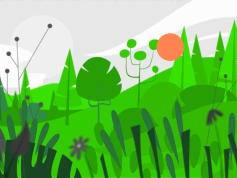 nature scene after effects animation gif green mograph motion motion design motion graphics nature