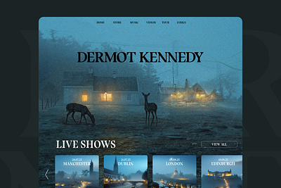 Dermot Kennedy Website artist website blue deer website dermot kennedy dermot kennedy website