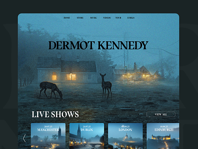 Dermot Kennedy Website artist website blue deer website dermot kennedy dermot kennedy website