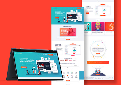 Digital Asset Manager - SaaS Platform design landing page ui ux