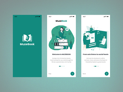 Audio Book App UI Shots app branding graphic design ui ux