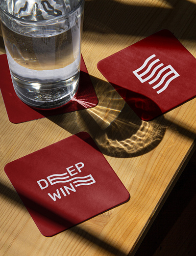DEEP WINE branding design geometric graphic design logo lounge bar style typography vector wine