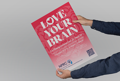 Love Your Brain Ads ad flyer valentines