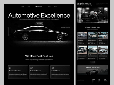 Automobile Website Homepage audi automobile automobile website bmw bmw website car car design car landing page car selling website car website car website design ferrari lamborghini mercedes mercedes benz website modern car website nisshan toyota webflow webflow developer