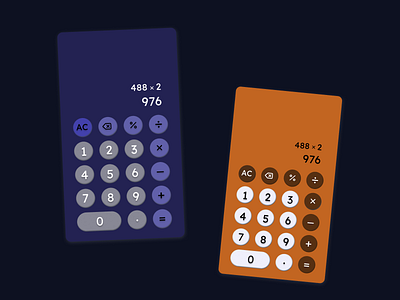 Daily UI Challenge #004 - Calculator calculator challenge daily ui graphic design interface mobile ui