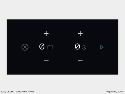 Countdown Timer - #Figbruary2024 animation dark mode figbruary figbruary2024 figma functional prototype timer variables video