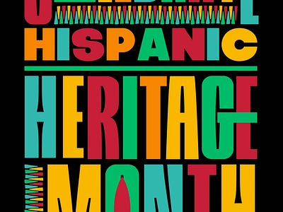 Celebrate Hispanic Heritage Month Poster design graphic design photoshop poster typography