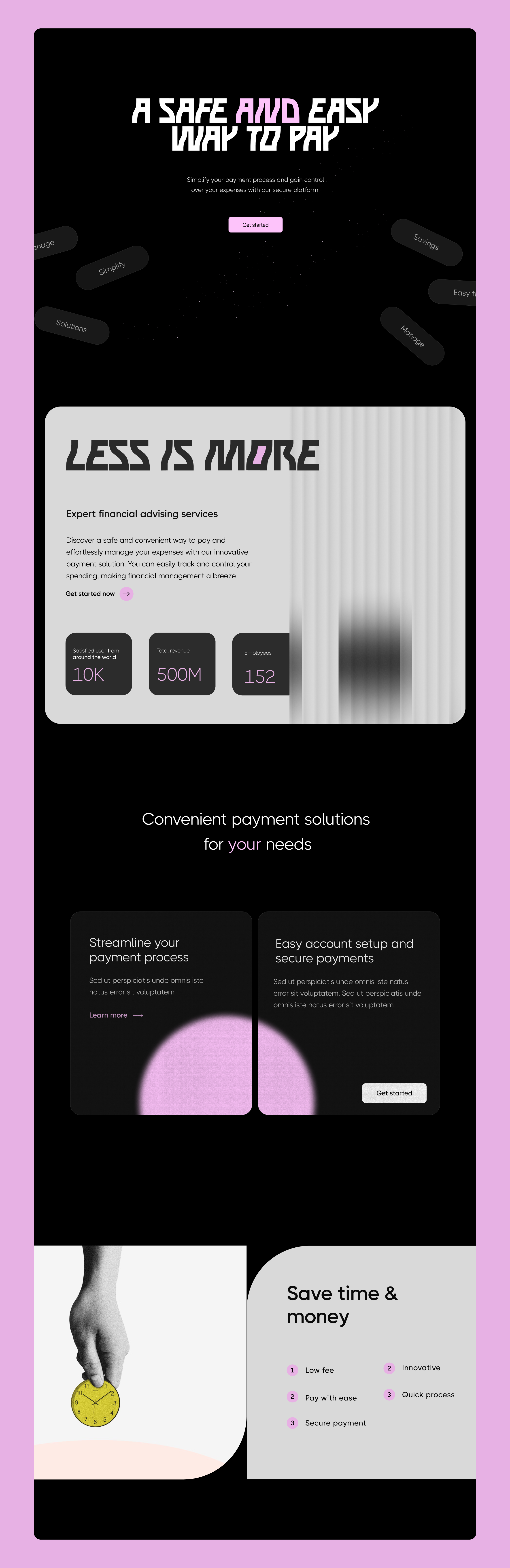 EasyPay landing page design landing page uiux website