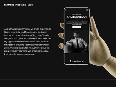 Khubaib.design Portfolio branding figma graphic design illustration minimal portfolio product ui uiux ux vector