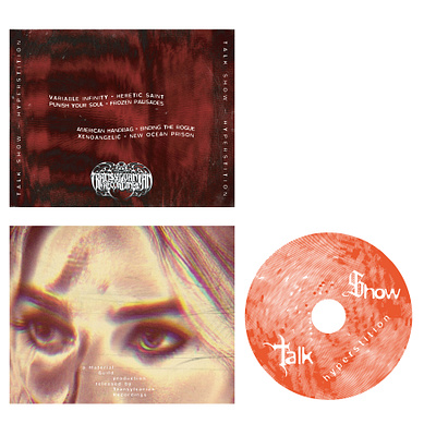 TALK SHOW - CD Layout 2023 cover art design graphic design music