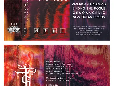 TALK SHOW - Cassette Layout 2023 cassette cover art design graphic design music
