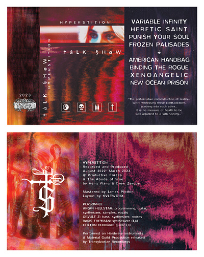 TALK SHOW - Cassette Layout 2023 cassette cover art design graphic design music