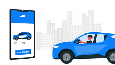 Safe and fast taxi 2d 2d animation after effects animation explainer explainer video graphic design illustration loop motion graphics taxi taxi app vector video