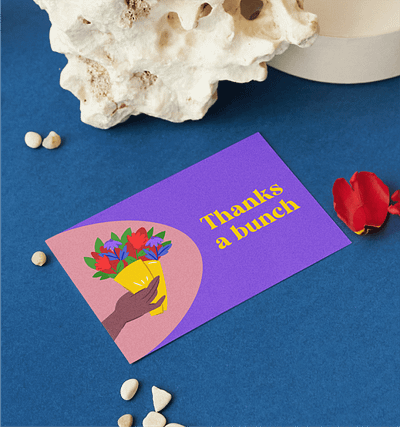 Thank You Cards art graphic design illustration typography