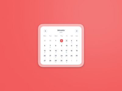 Daily UI Challenge #6 - Calendar calendar challenge design mobile ui ux widget