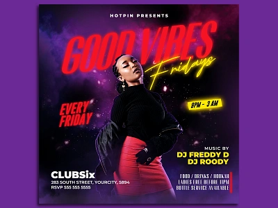 Night Club Flyer Template rnb