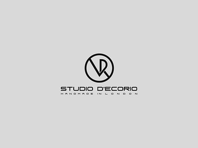 STUDIO D'ECORIO brand brand identity business card craft cricle decor design flat handmade leather logo logo design london minimalistic monogram prototype rv studio vr
