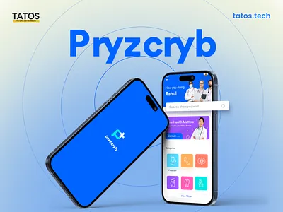 Pryzcryb UI app branding design figma hospital logo medical ui ux
