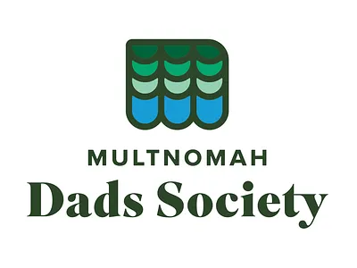 Multnomah Dads Society brand branding forest graphic design identity logo m minimal pnw portland simple typography vector