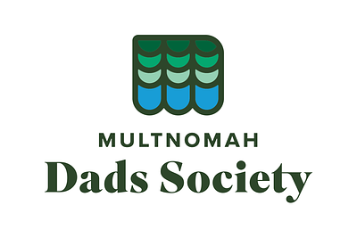 Multnomah Dads Society brand branding forest graphic design identity logo m minimal pnw portland simple typography vector