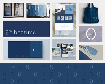 9pm Bedtime brand design branding ecommerce graphic design logo pajamas